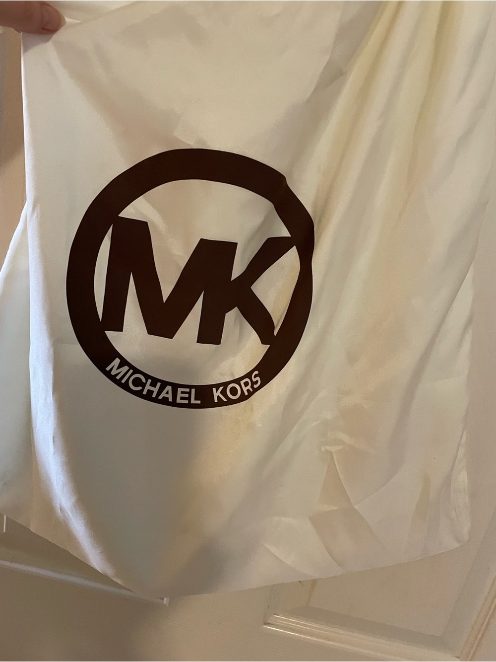 Never used! Michael Kors Brown MK Logo Tote with duster bag. - Picture 8 of 8